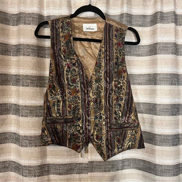 Worthington Tan Floral‎ Vest - Picture 1 of 5